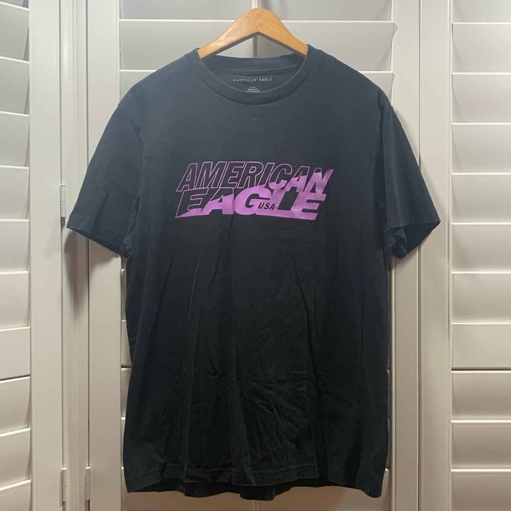 American Eagle Men’s Large Black USA T-Shirt